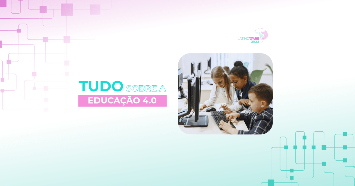 educação 4.0 nas escolas crianças mexendo no computador